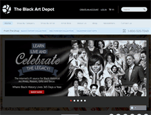 Tablet Screenshot of blackartdepot.com